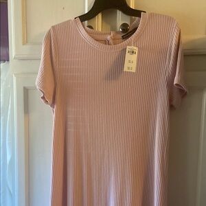 Abercrombie & Fitch Pink Ribbed Mini Dress